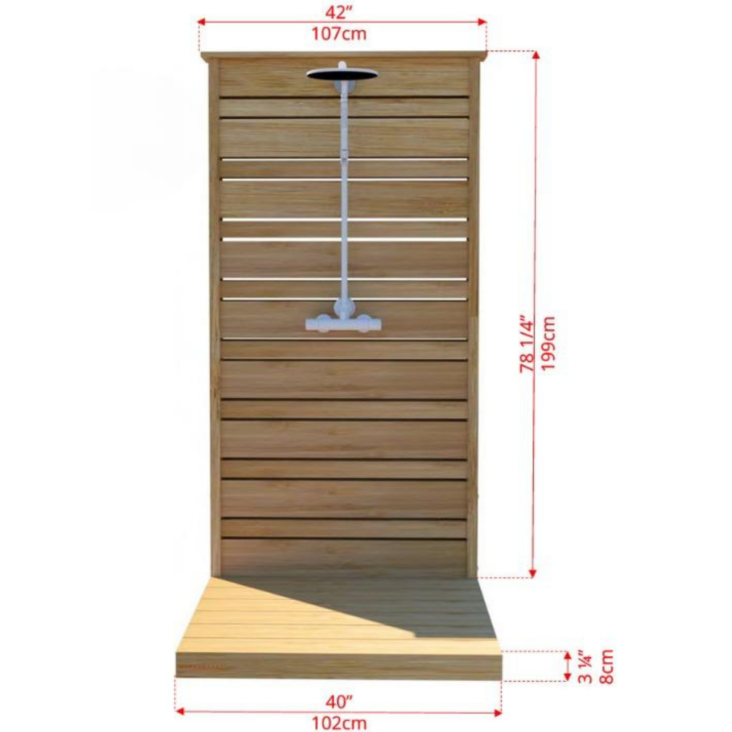 Savannah Standing Shower | Canadian Timber