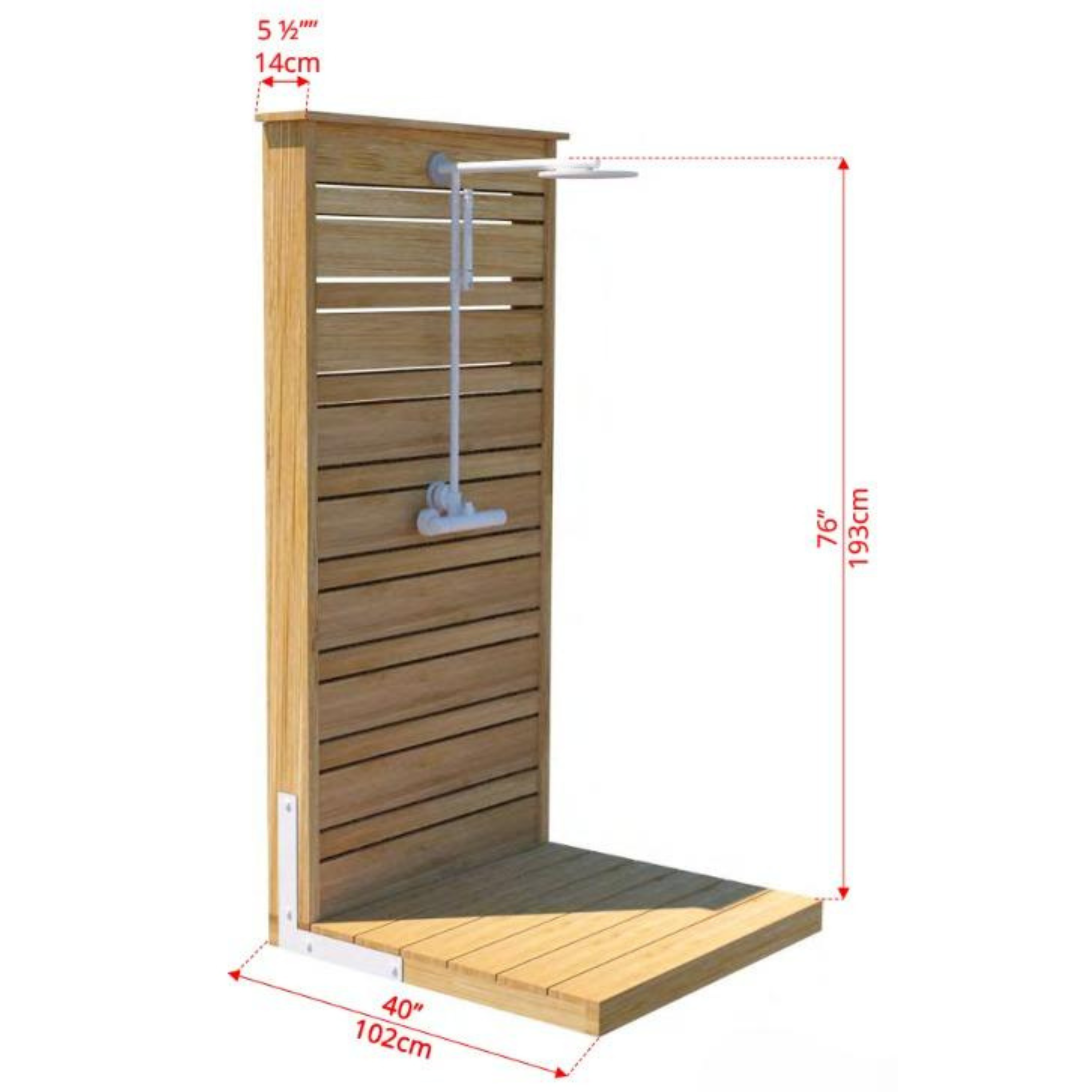 Savannah Standing Shower | Canadian Timber