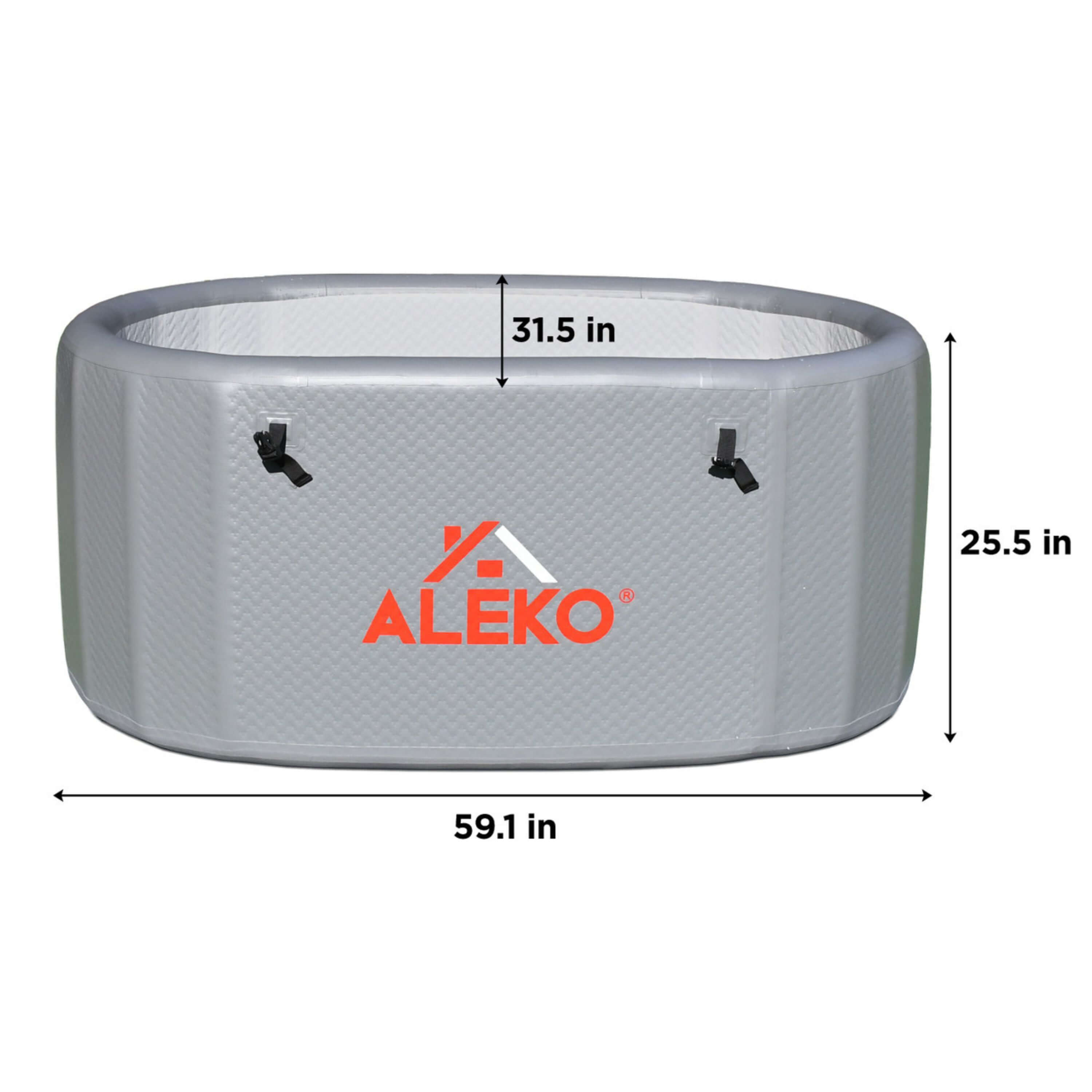 Inflatable Cold Plunge with Locking Lid and Carry Bag | Aleko