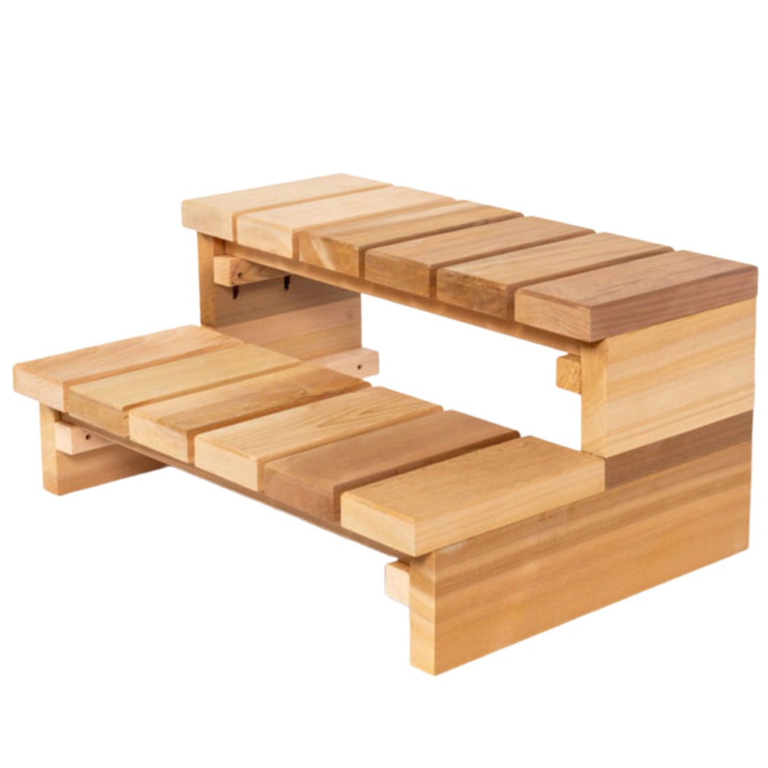 2 Tier Step with Straight Top Tread | Canadian Timber