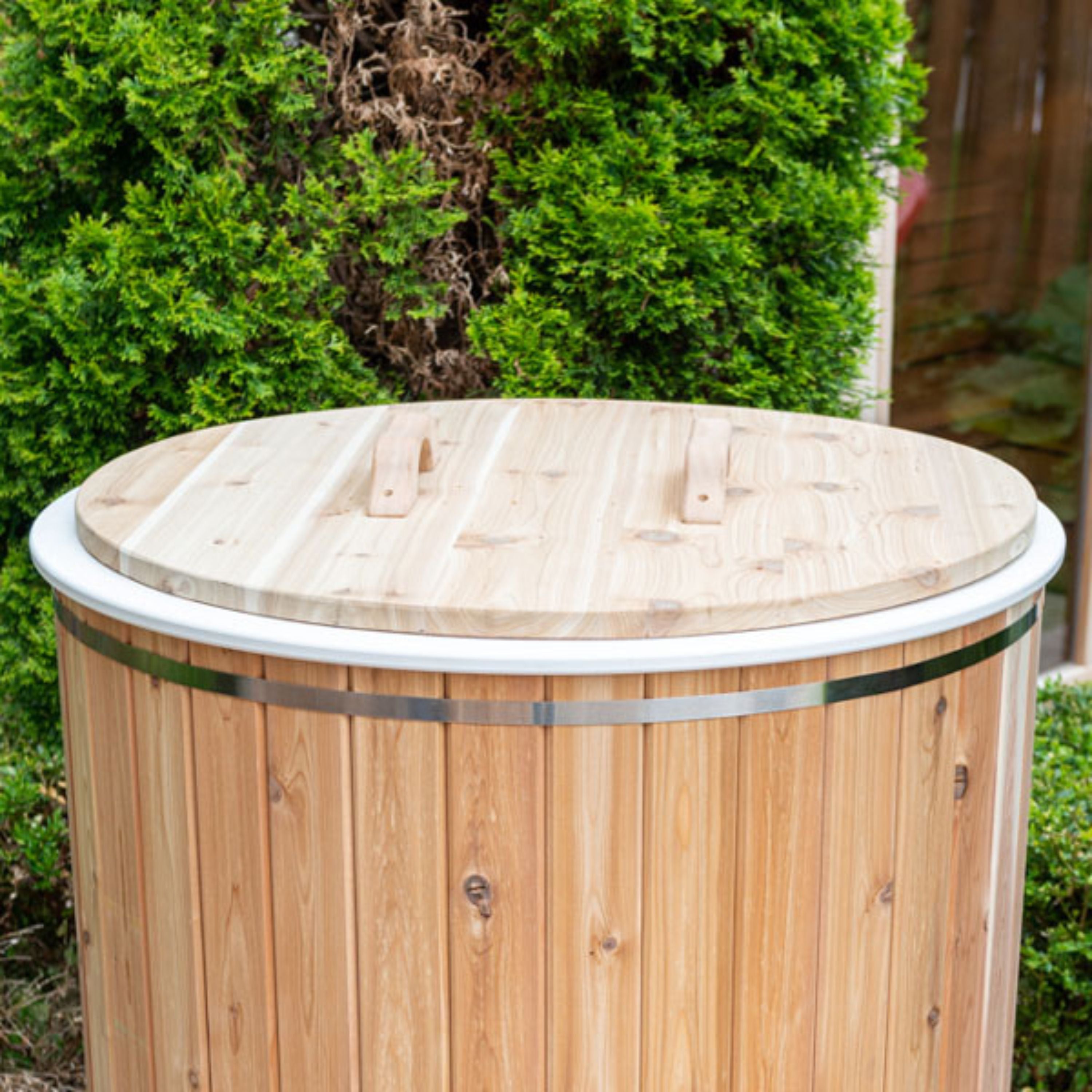 36&quot; Round Cold Plunge Lid | Canadian Timber