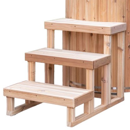 3 Tier Steps for Cold Plunge | Canadian Timber