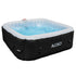 Square Inflatable Jetted Hot Tub with Cover | Aleko