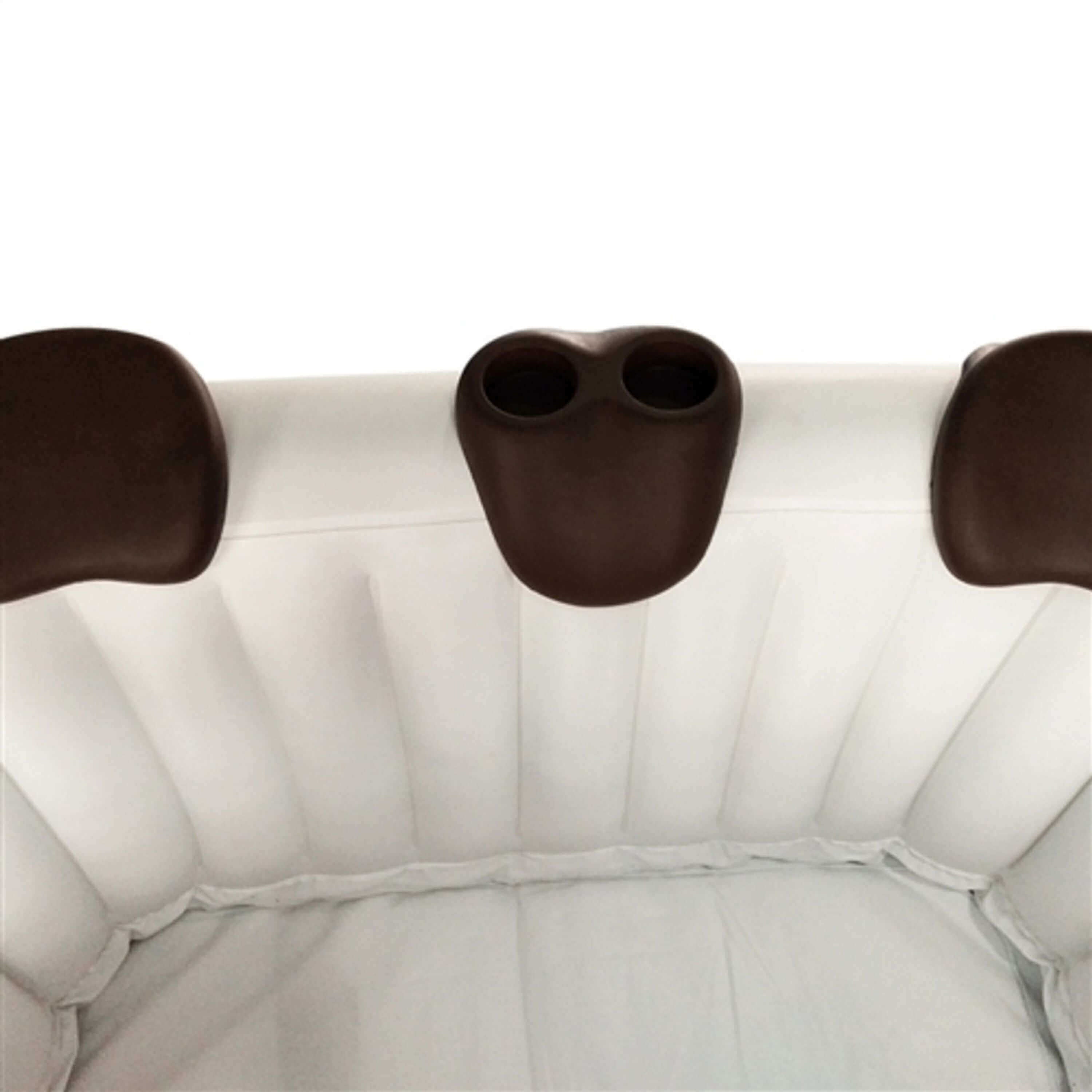 Removable 3-Piece Headrest and Drink Holder Set for Inflatable Hot Tub | Aleko