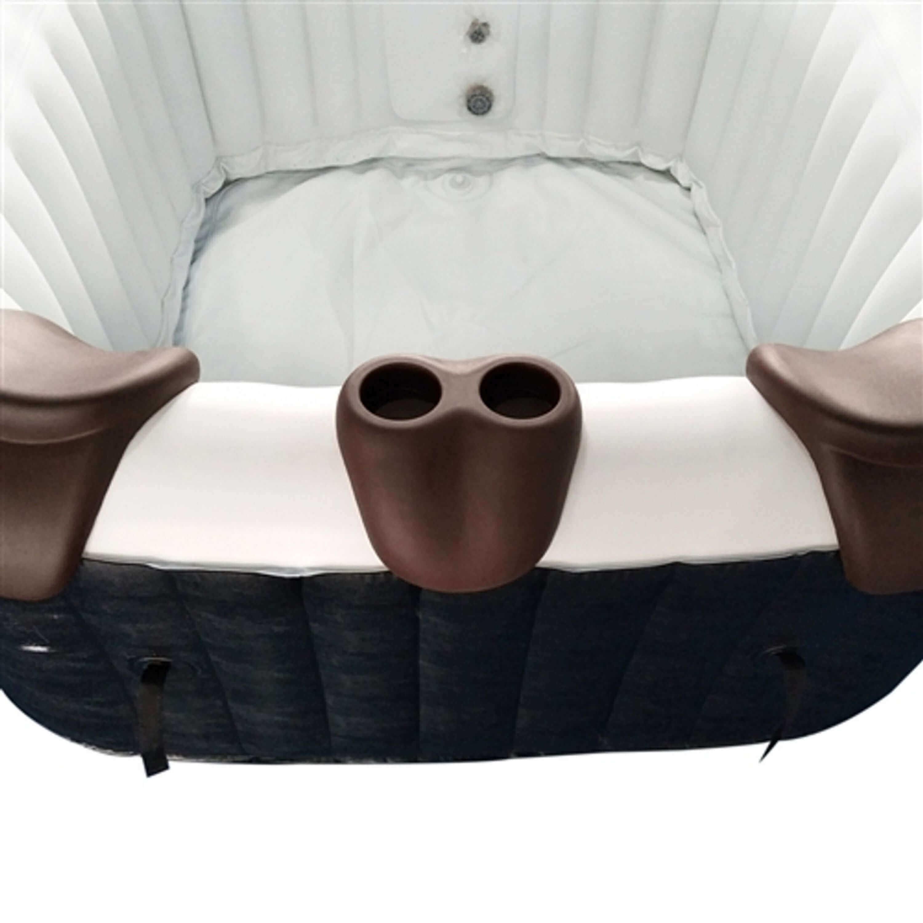 Removable 3-Piece Headrest and Drink Holder Set for Inflatable Hot Tub | Aleko